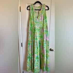 Lilly Pulitzer Sydnee tiered Maxi Dress & Headband
